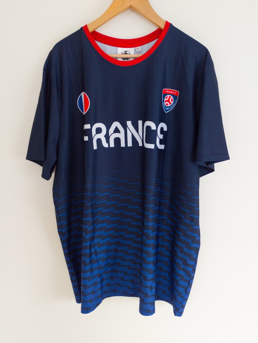 Official UEFA Euro 2020 France Soccer Jersey Shirt 4XL Navy Red Athletic